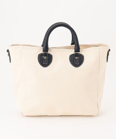 UNBILLION Otias 8号キャンバスシュリンクレザートートバッグ