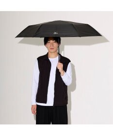 MOONBAT 【WEB限定】MIZUNO  (ミズノ) 無地 ロゴ 日傘 折りたたみ傘 パラソル 晴雨兼用 軽量 一級遮光  遮熱効果 遮光率100% UV遮蔽100%