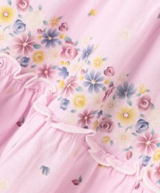 組曲 KIDS 【80-100㎝】ティアードフラワー チュニック