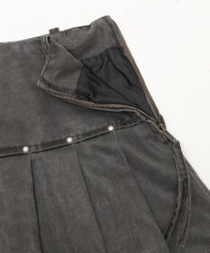 WEGO スタッズデザインプリーツスカパン