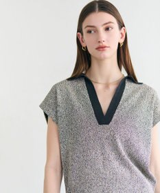 BEIGE， AGATE / バイカラー スキッパーニット