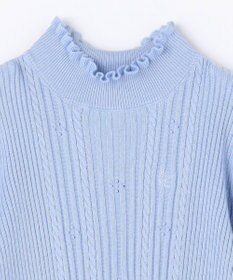 組曲 KIDS 【150-160㎝】フラワードット リブニット