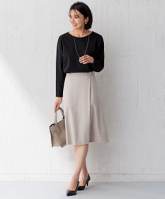 23区 S 【セットアップ対応】アイアスマットストレッチ フレア スカート