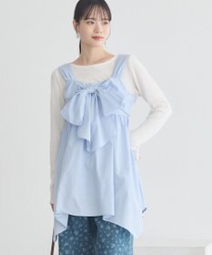 earth music&ecology リボンイレヘムチュニック