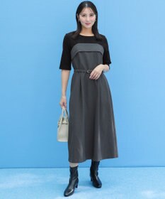 ANY SIS ビスチェドッキング ワンピース チャコール