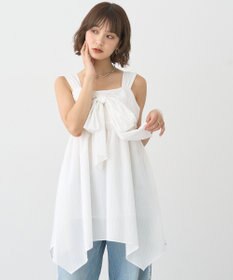 earth music&ecology リボンイレヘムチュニック