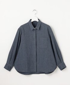 自由区 L 【セットアップ対応】ソフトリネンダンガリー シャツ