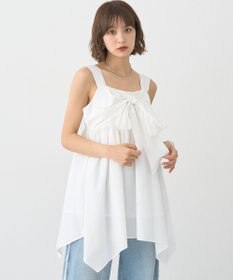 earth music&ecology リボンイレヘムチュニック