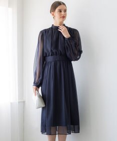 23区 L 【APPLAUDIR】クレープシフォン ドレス