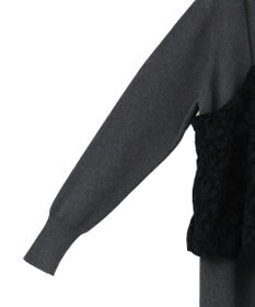 YECCA VECCA 【2点SET】バルーンキャミ付きニットワンピース