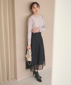 Feroux レースコンビ ニット