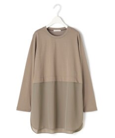 ICB L 【洗える】 シアージャージーコンビ カットソー