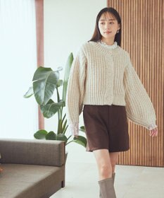 earth music&ecology あったかレースプルオーバー