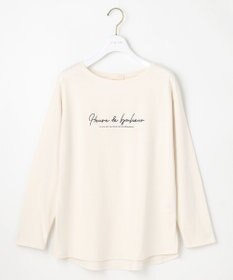 ANY SIS 【洗える】ラメ刺繍長袖 Tシャツ