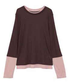 earth music&ecology レイヤードシアープルオーバー