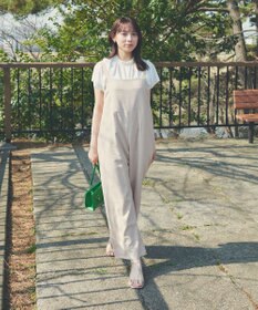 Feroux 【UVケア】スタンドネックフレンチスリーブ Tシャツ
