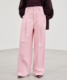 BEIGE， LAC / 2WAYストレッチワイドタックパンツ