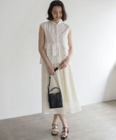 組曲 【WEB限定】プレーティング天竺ティアード カットソー