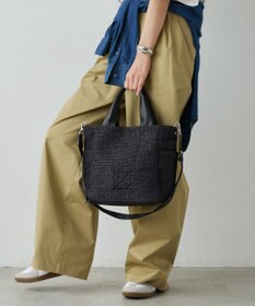 russet ナイロンラフィア2WAYトートバッグ(CE-1711)