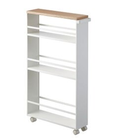 tower ハンドル付きスリムワゴン タワー ホワイト