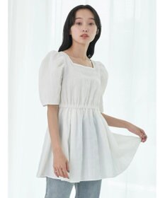 earth music&ecology スクエアネックチュニック