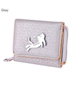 tsumori chisato CARRY キラネコフラワー 3つ折り財布 ミニ財布