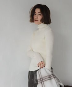 WEGO 【2025年秋冬新作】リブタートルニット