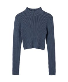 WEGO リブハイネックショートニット