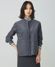 J.PRESS LADIES S Lightシャツコール ブラウス