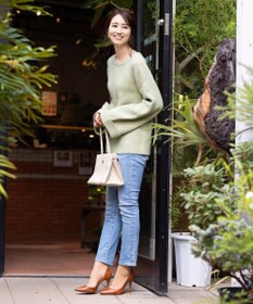 Tiaclasse L 【洗える】リラックス感のあるラグランスリーブニット