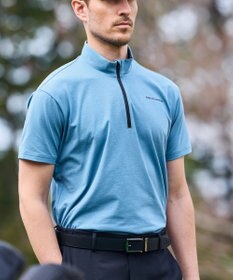 ZERO HALLIBURTON 【吸水速乾・UVケア】 着心地ジッパーモックネックTシャツ ZHG-M5S7b 82953