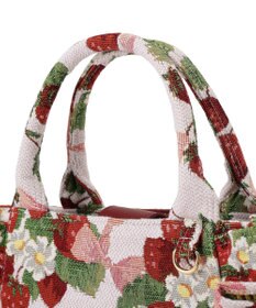 Maison de FLEUR いちごゴブランフロントフリルバッグ