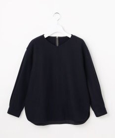 J.PRESS LADIES メルトンジャージー Vネック カットソー