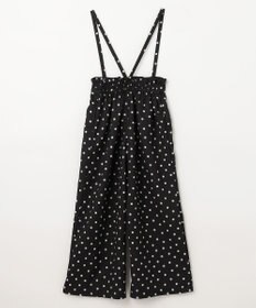 ANY KIDS 麻ライク ドット柄 ガウチョ