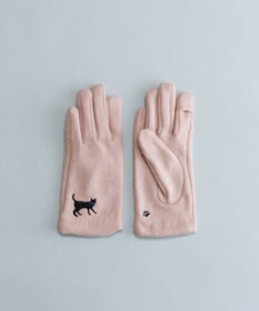 ORuKuBET おさんぽねこ刺繍ジャージグローブ(KIDS)【タッチパネル対応】