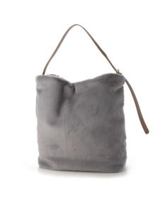 UNBILLION cachecache 花刺繍エコファーワンハンドルバッグ