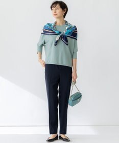 23区 【セットアップ対応/洗える】2WAYストレッチツイル ドロスト パンツ