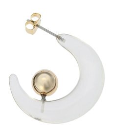 Green Parks ・ＨＡＬＦ　ＴＩＭＥ　クリアボールドＣカーブピアス