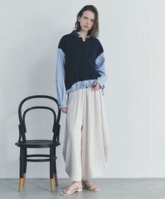 YECCA VECCA コクーンドレープワイドパンツ