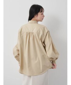 earth music&ecology 袖タックブラウス