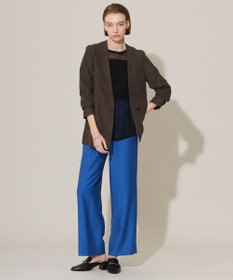 ICB 【洗える】ワッシャーツイル ワイドストレートパンツ