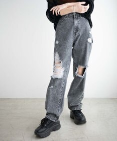 WEGO ヘビークラッシュローライズパンツ