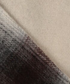 自由区 【リバーシブル】ウールリバー ノーカラーロングコート