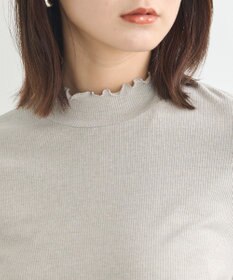 earth music&ecology ラメテレコハイネックプルオーバー