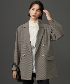 自由区 S 【オンオフ活躍・品よく決まる】チェックパターン ジャコット