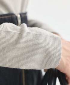 earth music&ecology ラメテレコハイネックプルオーバー