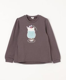 ANY KIDS 裏シャギー アップリケ トレーナー