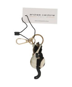 INTER-CHAUSSURES 【ANDREA CARDONE】ネコ型レザーキーチャーム