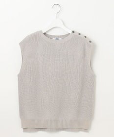 J.PRESS LADIES L 【洗える】GIMA COTTON ニット ベスト