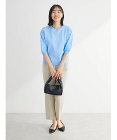 Green Parks パフ５分袖ニットプルオーバー